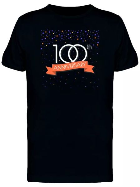 

100Th Anniversary Cool Doodles Men's Tee -Image by Shutterstock, White;black