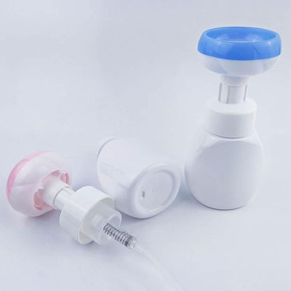 

liquid soap dispenser for shower gel foaming pump pet flower shape foam household 2colors 1pcs 250ml empty bottle