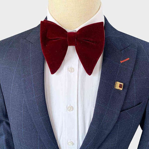 

neck ties spring 2022 men and women can use fashionable swan flannel ox horn wedding banquet bow tie, Blue;purple