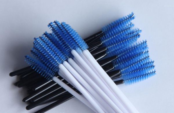 

pcs make up brush synthetic fiber disposable eyelash mascara applicator wand cosmetic makeup black white1