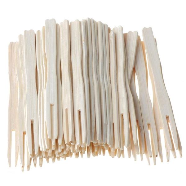 

forks k3na 100pcs bamboo disposable wooden fruit fork pick dessert tableware party decor