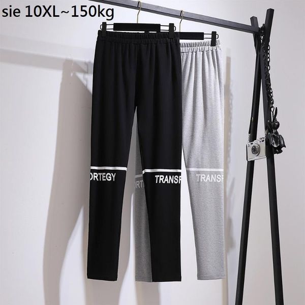 

women's leggings size 10xl 150kg autumn legging high waist sporting fitness pants warm plus ladies, Black