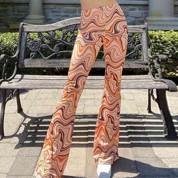 

tie dye flare pants 90s y2k festival aesthetic clothes trousers vintage print high waist wide leg pant women, Black;white