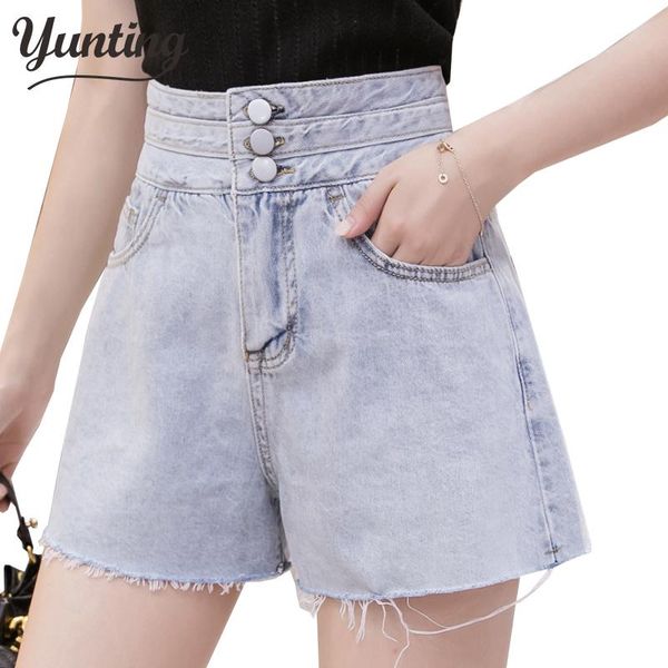 

women's jeans streetwear high waist denim shorts for women 2021 jean summer korean style short, Blue