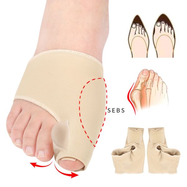 Toe Separador Hallux Valgus Bunion Corrector Orthotics Foot Tratamento Pés Osso Ajustador Correção Pedicure Sock Straightener