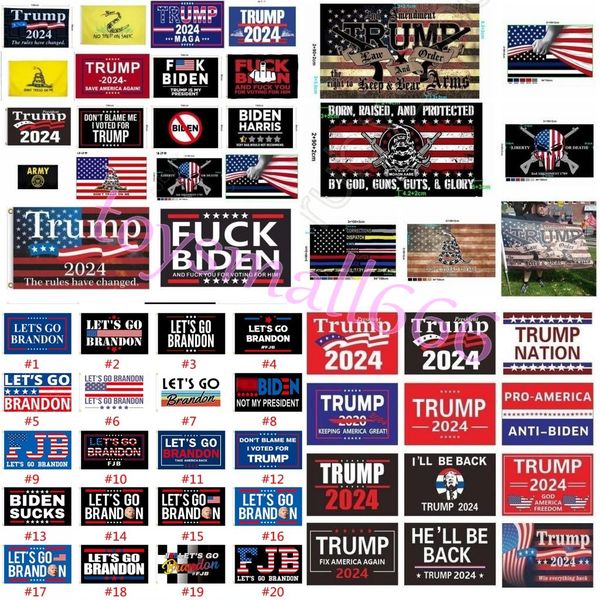 

dhl 3x5 ft 90*150 cm lets go brandon save america again trump flag for 2024 president election u.s. ensign stock