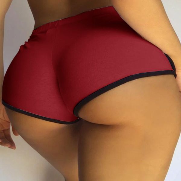 

women's shorts women 2021 summer elastic waist casual beach party leisure slim fit ladies mini gym sportswear, White;black