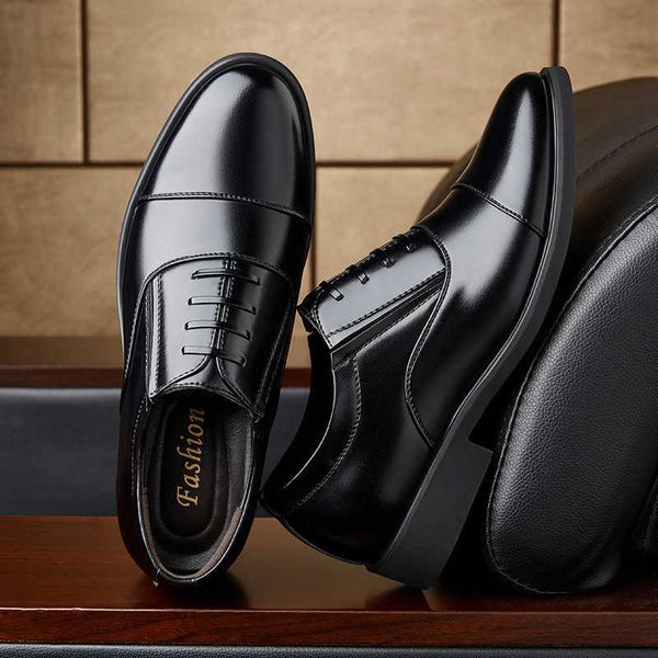 

three joint large size 45 men's sho busins officer's leather formal casual