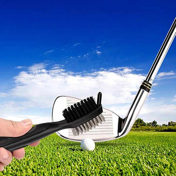 

golf training aids double sided cleaning brushes club brush pole putter groove cleaner for outdoor exercise sport decoration
