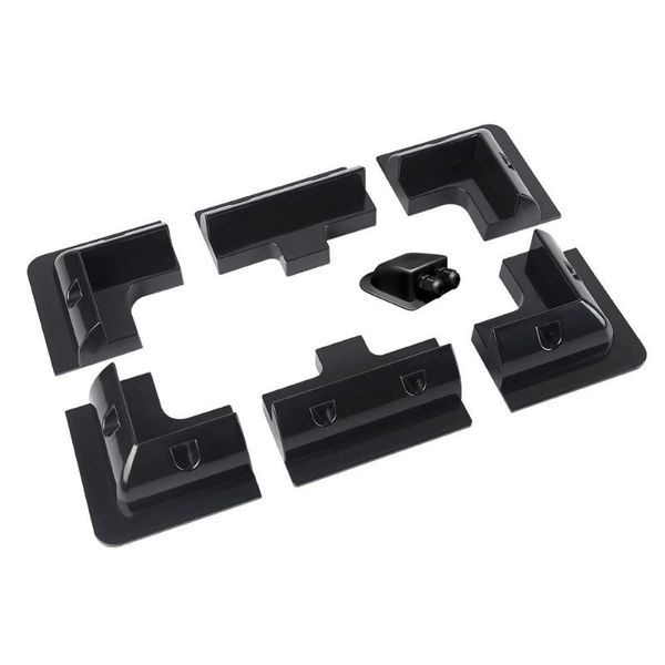 

parts 7pcs/set abs solar panel mounting bracket kits cable entry gand ideal for caravan motorhome rv boat vehicle roof mount