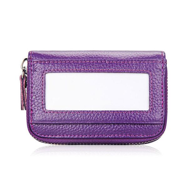 

wallets zipper genuine cowhide leather men card holder holders women pillow organizer purse for gift, Red;black