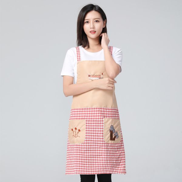 

korean fashion pure cotton coarse cloth happiness tree sleeveless apron