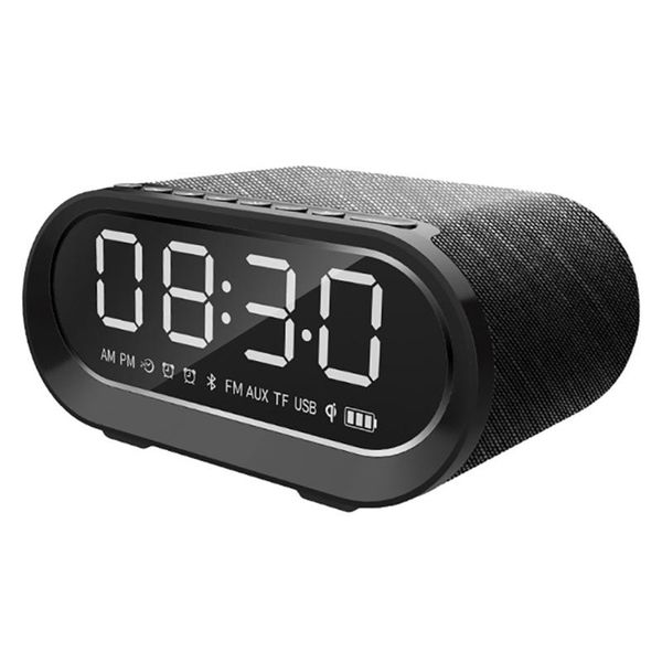 

wireless bluetooth speakers alarm clock subwoofer with charging fm radio portable