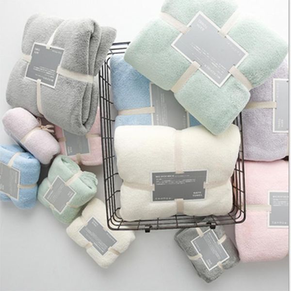 

towel coral velvet absorbent quick-drying bath children's beach