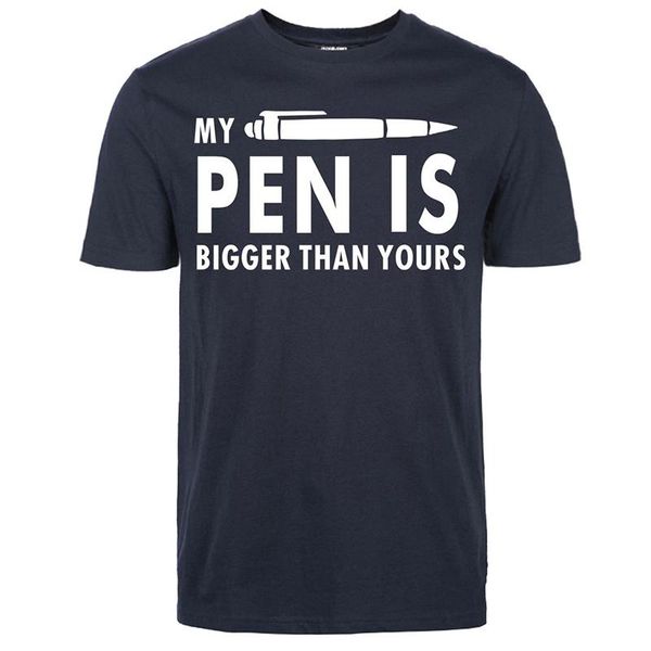 

men's t-shirts my pen is bigger than yours funny t shirts men 2021 harajuku streetwear tee clothing, White;black