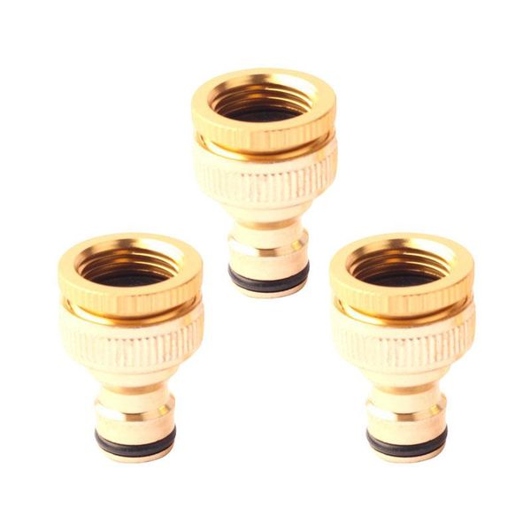 

watering equipments 3pcs 1/2 inch 3/4 thread quick connector tap for garden irrigation hose pipe fitting adapter