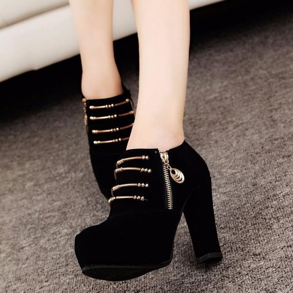 

boots high heels women pumps shoes heel ankle summer, Black