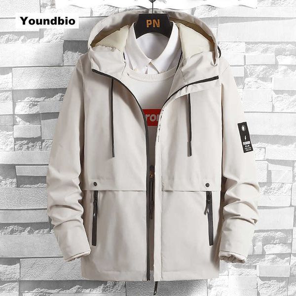 

jacket men spring autumn men outdoor climbing thin jacket youth casual large size windbreaker men jacket waterproof 211009, Black;brown