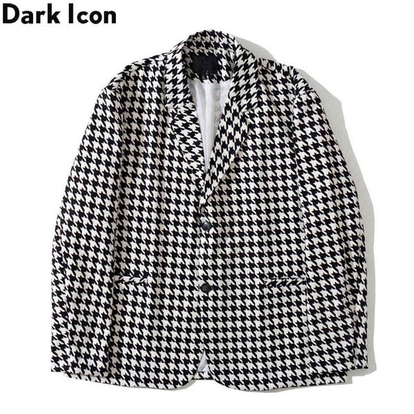 

plaid jacket men for autumn loose street fashion men's jackets 210603, Black;brown