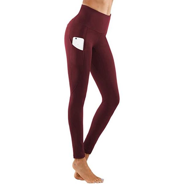 

leggins sport women workout out fitness for sportswear tights woman gym legging high waist sports wear#0208 women's leggings, Black