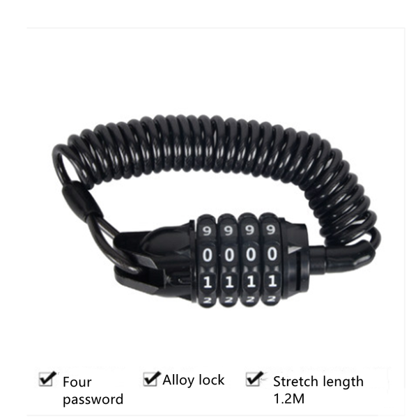 

bike locks mountain electric bicycle helmet anti-theft code lock