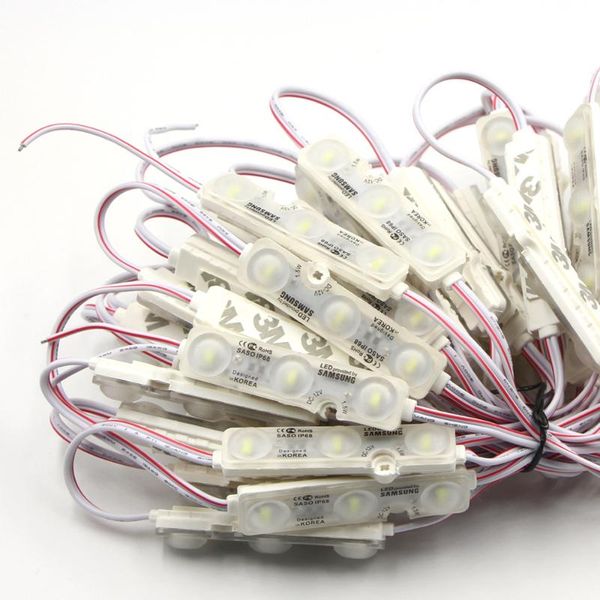 

modules samsung chip smd 5630 5730 3 led module lighting 12v ip68 waterproof 1.2w white advertising sign lamp strip light