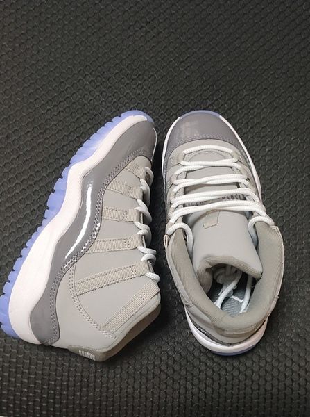 

td kids 11 11s cool grey concord 45 bred legend blue basketball shoes space jam midnight navy boys girls sports sneakers, Black