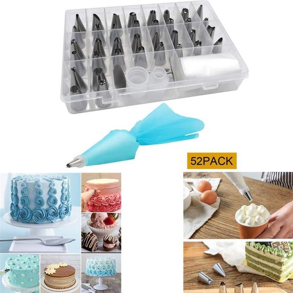 

baking & pastry tools 52-piece set number decorating mouth bag nail converter tool cake