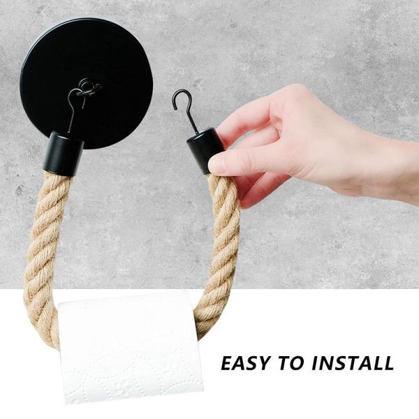 

toilet paper holders rope holder stand organizer wall hanging decor kitchen bathroom towel tissue shelf accessories