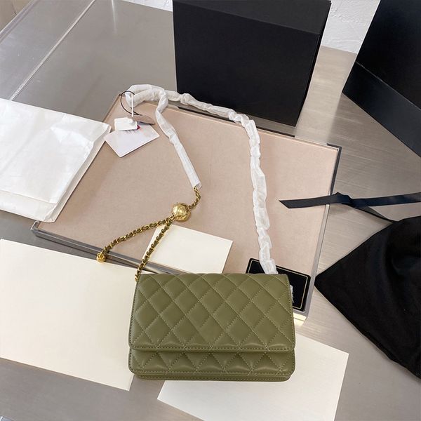 

5a bag brand luxury designer woman handbag genuine leather clutch shoulder package series lamb purse gold chain cc bags wholesale