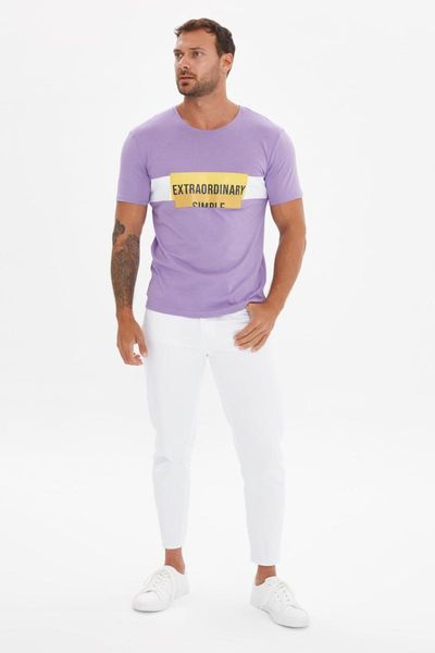 

men's t-shirts trendyol male t-shirt tmnss21ts2232, White;black