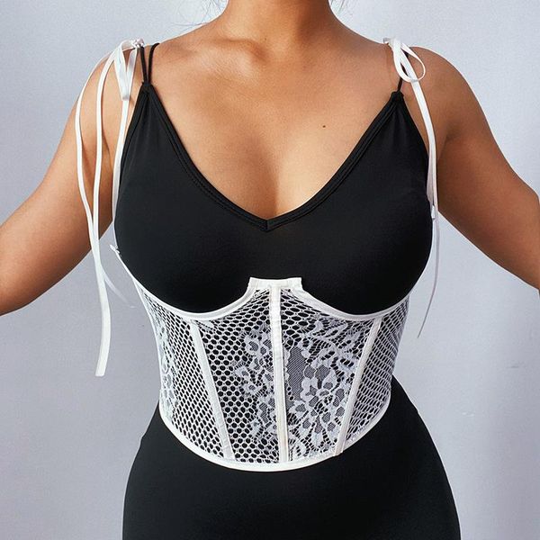 

belts giyu lace hollow out slim corset underbust women spaghetti strap vintage wrap girdle female party club cummerbunds, Black;brown