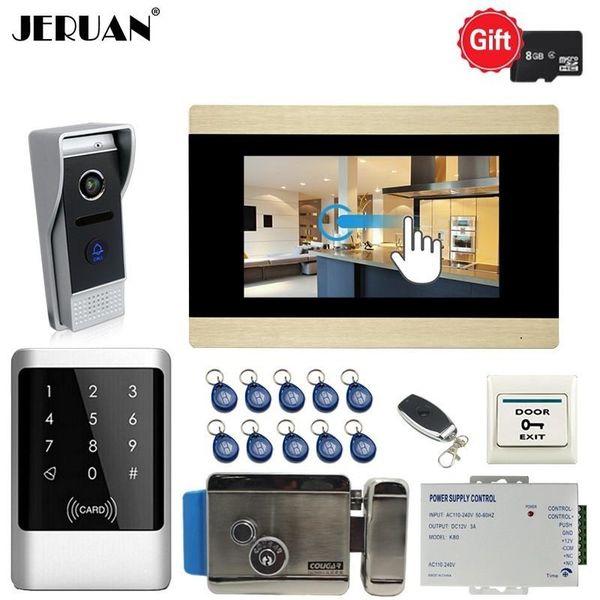 

hd motion detection 7 inch video door phone doorbell intercom system kit rfid access controller easy install phones