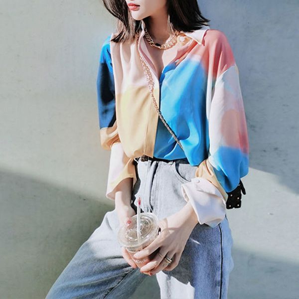 

women's blouses & shirts blouses casual blouse and women long sleeve elegant thin shirt females turn down collar korean style office l, White