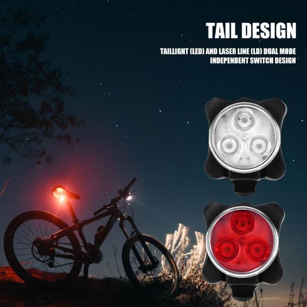 

bike lights usb rechargeable light tail portable waterproof set 4 modes front lamp cycling elements for mtb road bikes