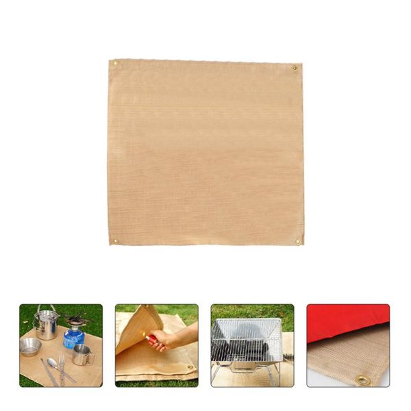 

1pc practical picnic place mat glass fiber dining cloth outdoor pads