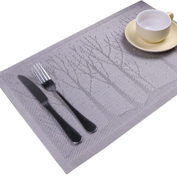 MATS PADS PVC PLÁSTICA TOLETA DE TOLETA DE TABELA DE VINHO APARELO DE VINHO DE VINHO NO PLACEMAT DE CONUTAÇÃO PARA JANTAR