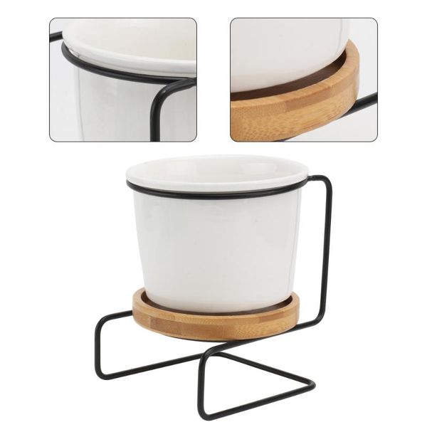 

set iron art vase decor dining table household flower implement planters & pots