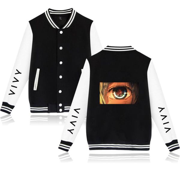 

men's jackets 2021 anime vivy fluorite eye's song jacket men/women baseball uniform clothing harajuku cotton casual, Black;brown