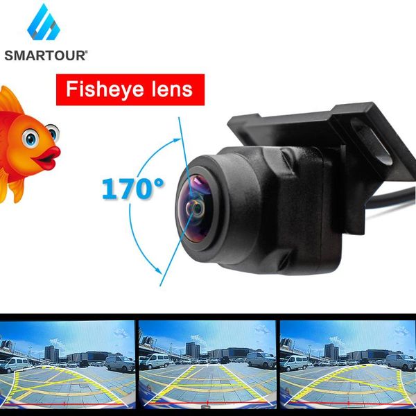 

smartour hd 1920*1080p night vision 170 fisheye lens vehicle reverse backup dynamic rear view camera universal track car cameras& parking se