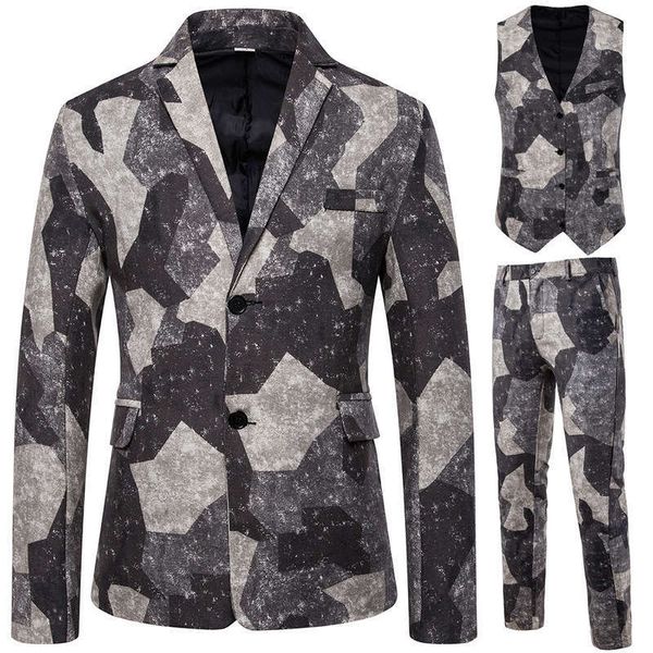 

& men's suits blazers fashionable national style suit in autumn, White;black
