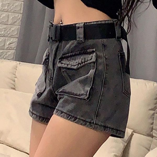 

women's jeans summer short denim wide-leg pants women loose ladies shorts casual high quality, Blue