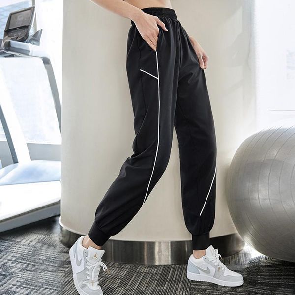 

running pants f.dyraa women fitness jogging sweatpants casual loose trousers high waist femme gym yoga workout long, Black;blue