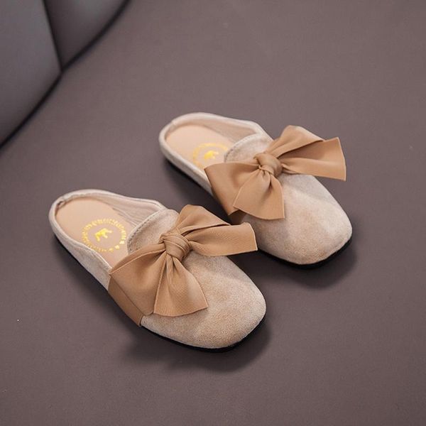 

girl sandals for kids girls baby fashion bowknot slipper casual shoes 2021 children slippers, Black;red