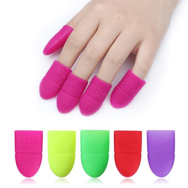

fille soft silicone unloading manicure nail tool clip armor polish rubber set1
