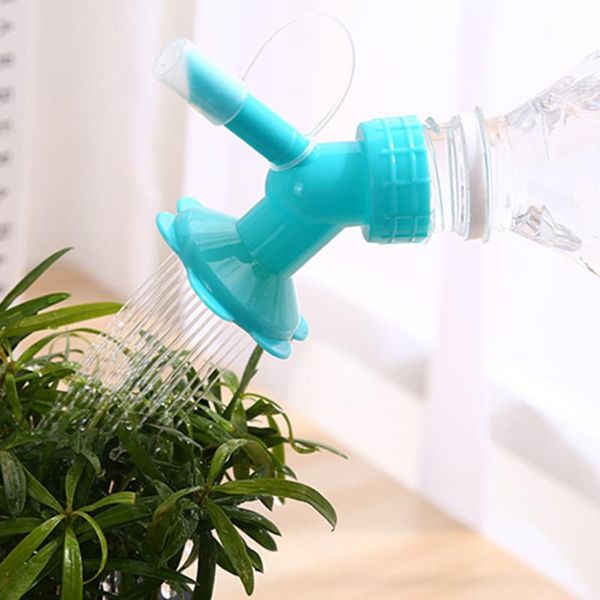 

watering equipments bottle cap sprinkler dual head spout bonsai can for seedlings