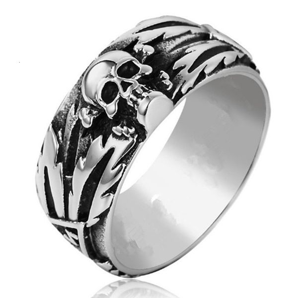 

love ring boys vintage gothic death skull skeleton cocktail party biker rings for men jewelry, Slivery;golden