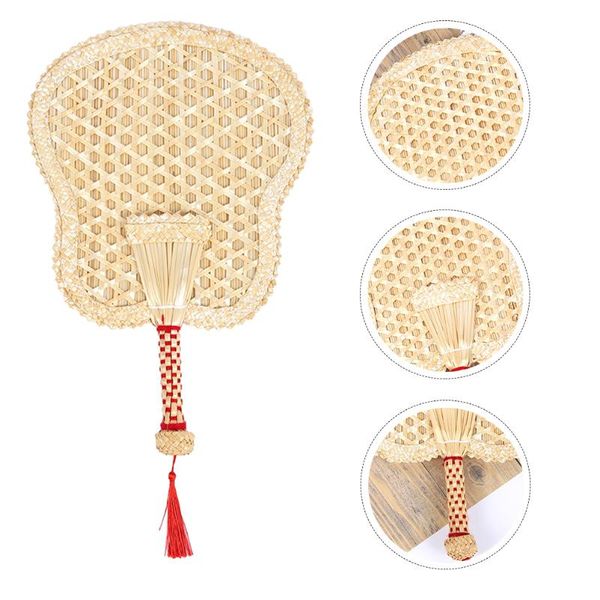 

other home decor 1 pc portable big cattail fan for summer durable wheat straw