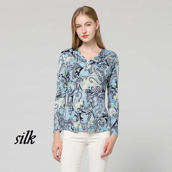 

women's blouses & shirts blue silk spring shirt satin blouse woman clothing fashion clothes for women designer knit bohemian, White