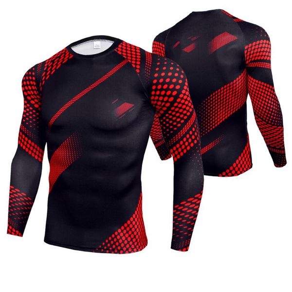 

running jerseys compression shirt quick dry fitness men bodybuilding t 2021 3d printed for male gym clothing plus size, Black;blue